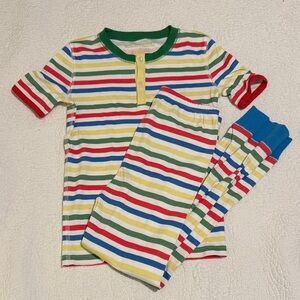 EUC TBBC Striped Unisex Kids Pajamas - Multicolor Size 8